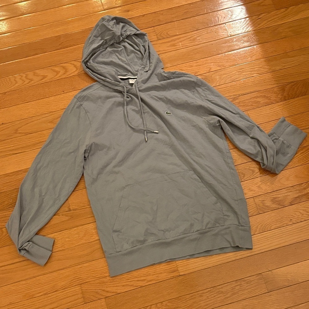 Lacoste Gray Pullover Hoodie